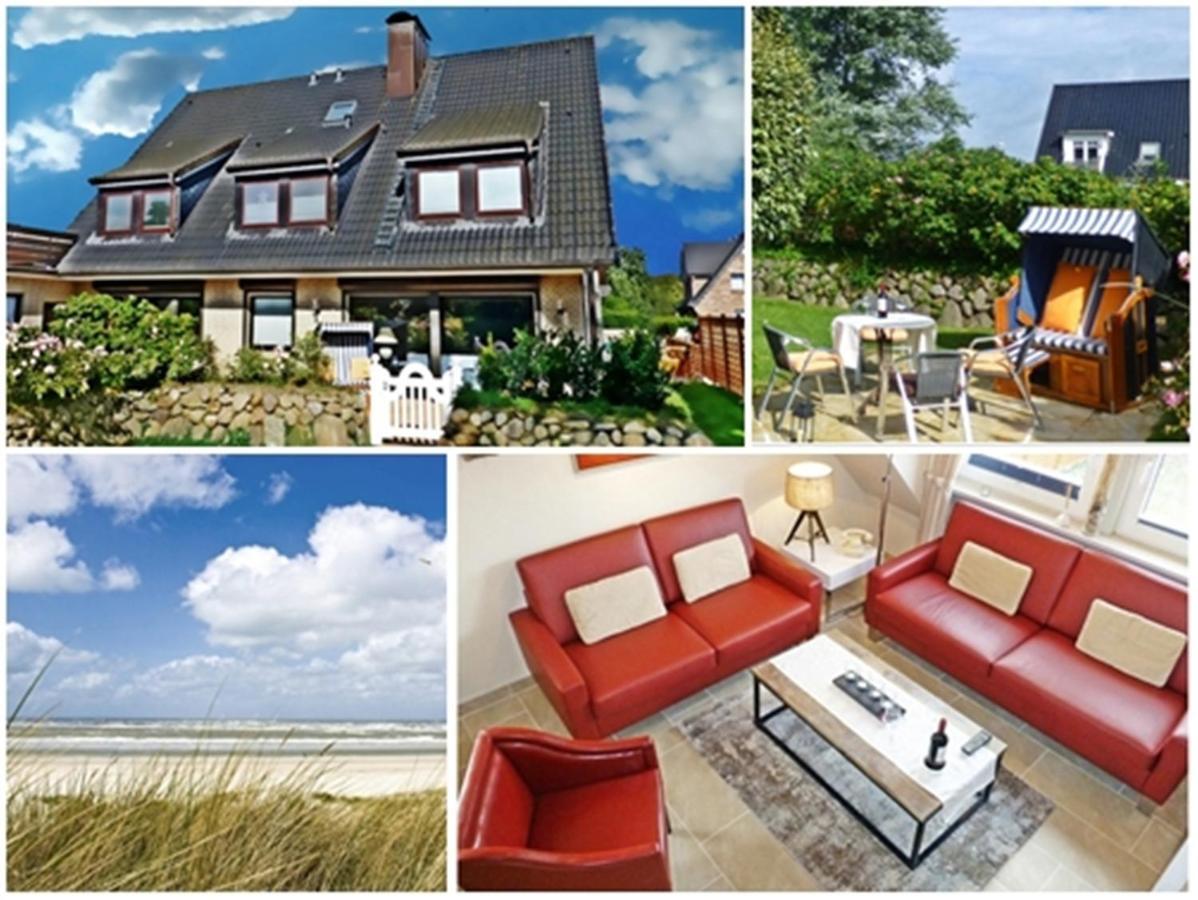 3-Zimmer-Ferienwohnung Deichwiese Westerland 1-3 Personen Exterior foto